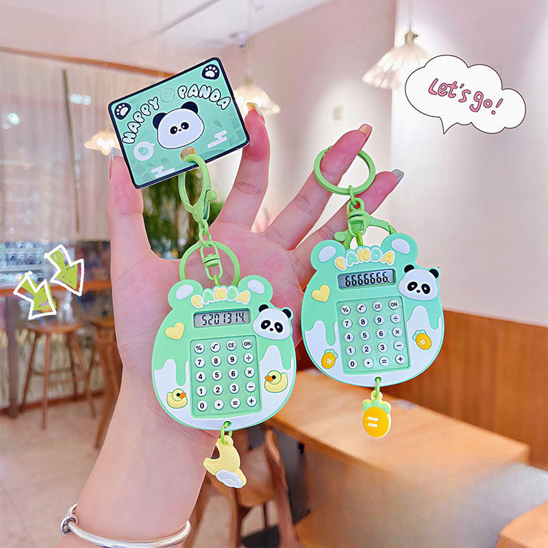 Wholesale 12PCS Panda Bead Silicone Keychain